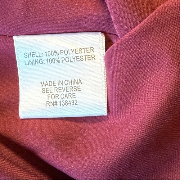 Modcloth Apogee Of Elegance Long Sleeve Chiffon Polka Dot Purple Dress NWOT 8 - Picture 3 of 11